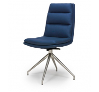 Bentley Swivel Chair - Brushed Steel Leg