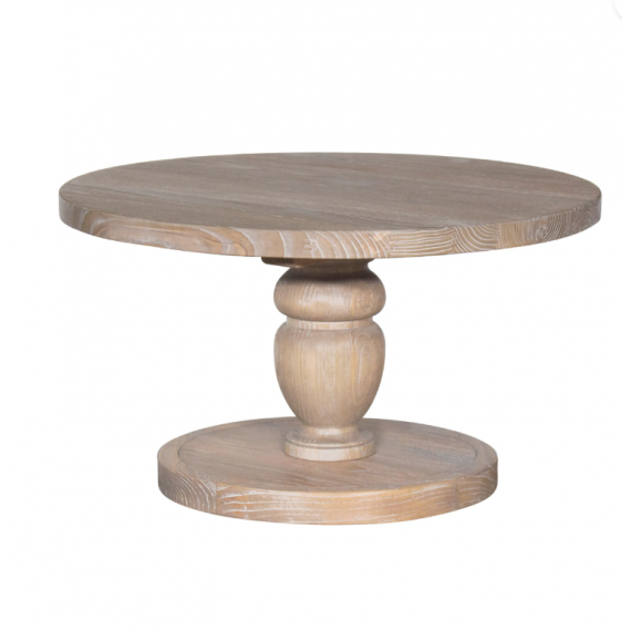 Bella Round Coffee Table - Oak Antique