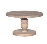 Bella Round Coffee Table - Oak Antique