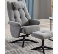 Willis Swivel Recliner Chair with Footstool