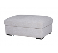 Penelope Storage Ottoman (Light Grey)