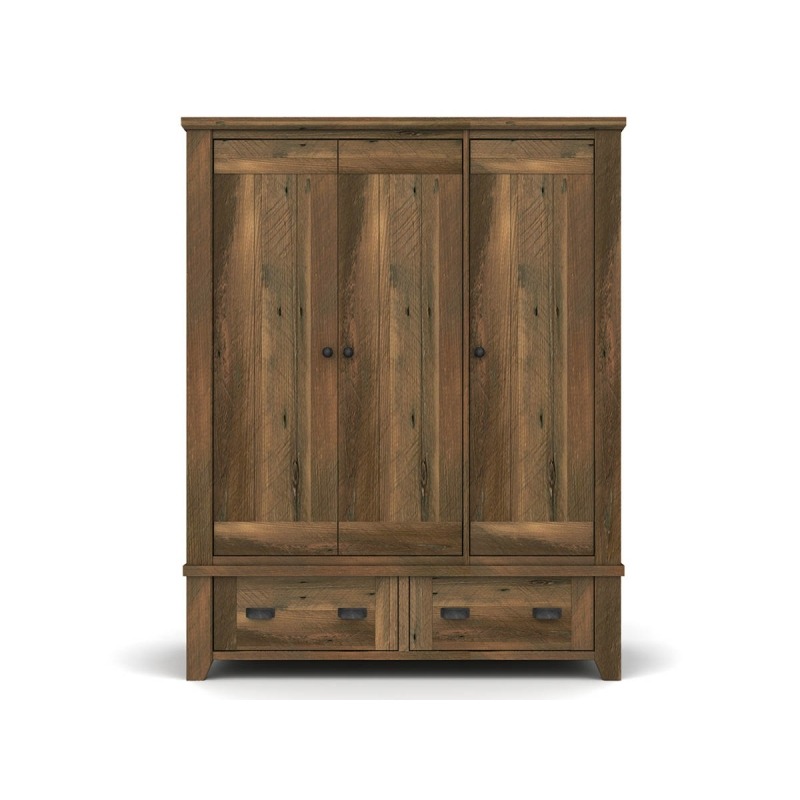 Forest Reclaimed Large Triple Wardrobe