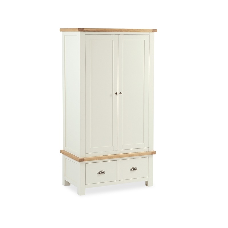 Longview Cream Oak Gents Wardrobe