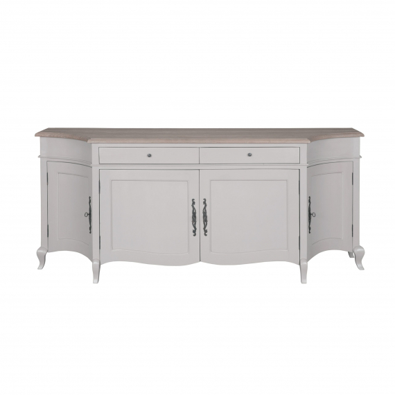 Sofia 4 Door Sideboard - Hardwick Painted/Rustic Brown