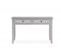 Stillwater Silver Console Table with Mirrored Glass